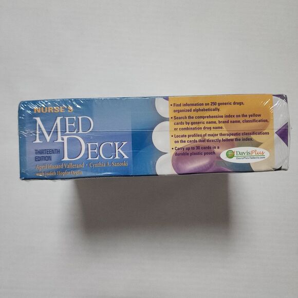 Nurse Med Deck 13th edition medication information cards for students - Picture 3 of 4